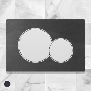 Leisteen series - liggende wc panelen, rond 2-in-1
