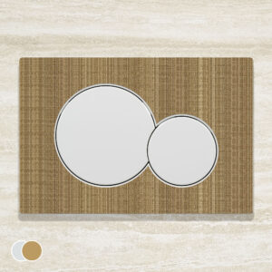 Purefin series - liggende wc panelen, rond 2-in-1