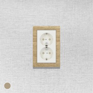 Eikenhout series - rechthoekige afdekramen 2-in-1